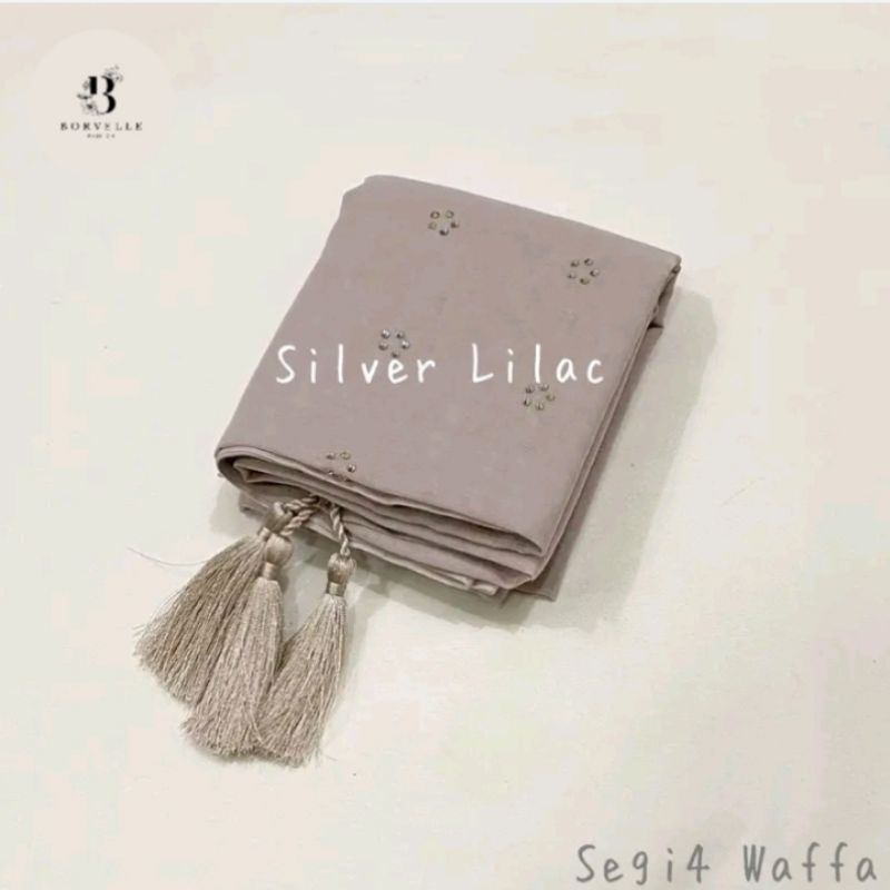 Segi Empat Lingkaran Waffa CaQautta [Tanpa Tassel] Part 2// Hijab Paris Swarosky Mutiara Press Mesin