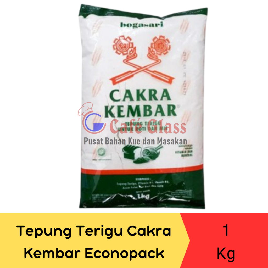 

Tepung Terigu Cakra Kembar Econopack 1kg