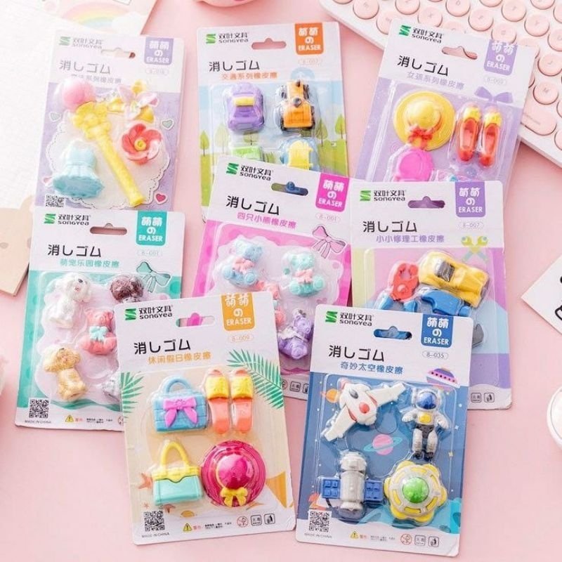 

Penghapus 3D Penhapus Karet Pensil Per pack