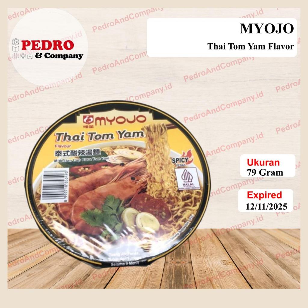 

Myojo Thai Tom Yam Flavo 79 gram mi instan cup rasa Thai Tomyam tom yam