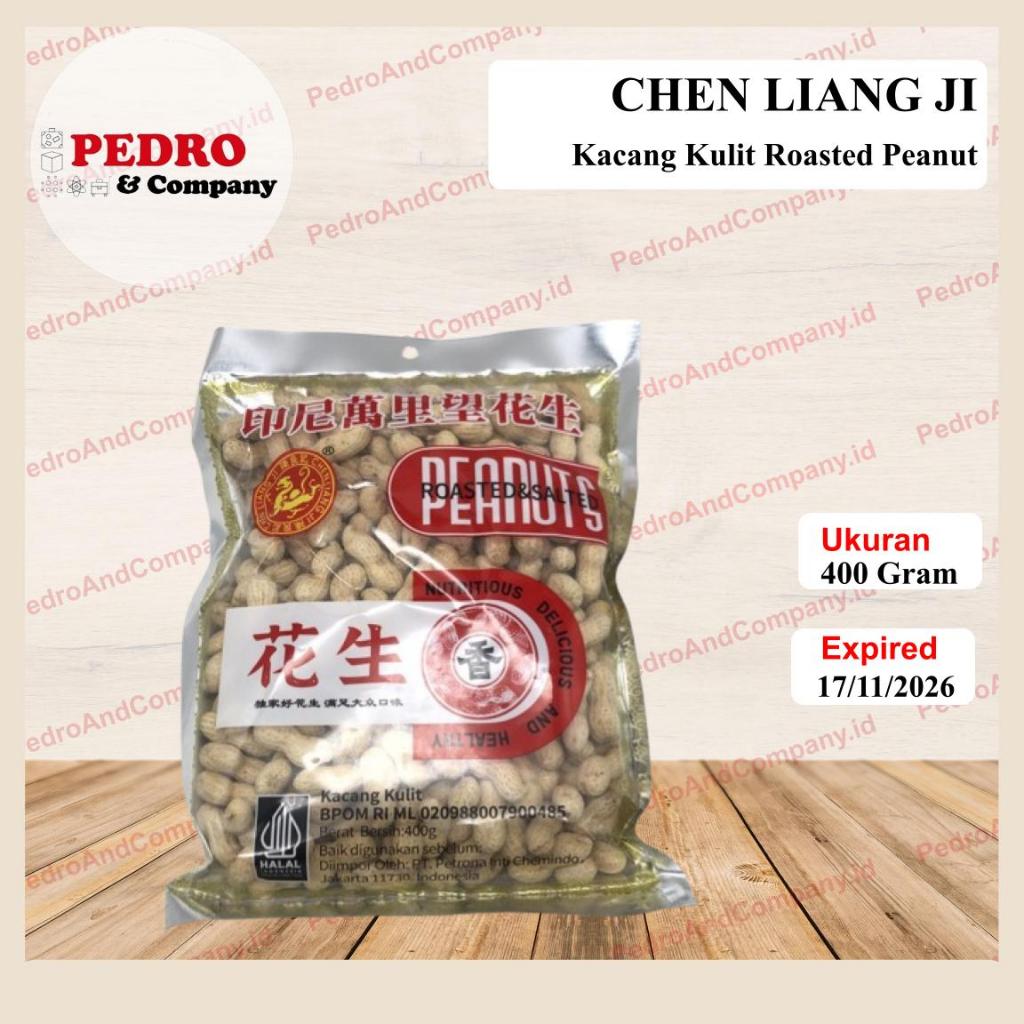 

Kacang kulit Roasted Peanut 400 gram Chen Liang Ji nut snack kacang panggang