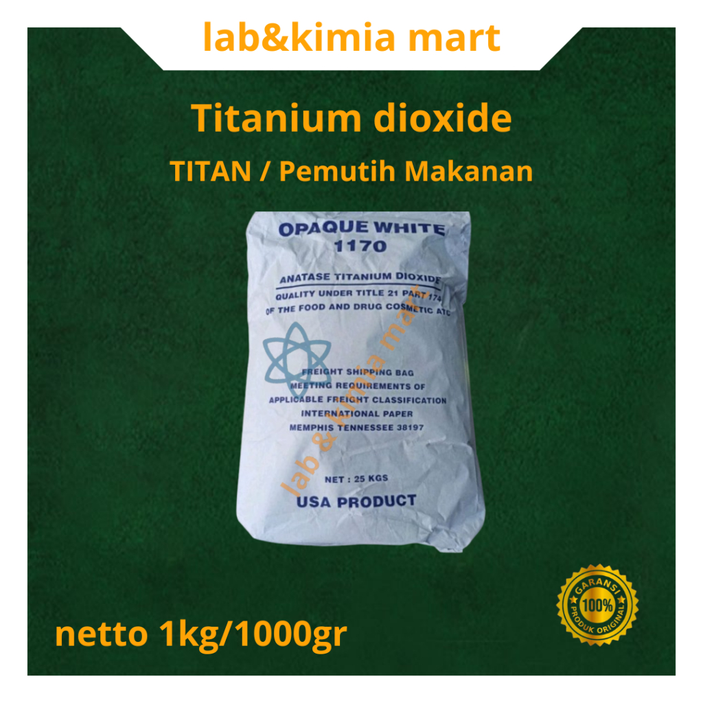 

Titanium Dioxide / Pemutih Makanan / TITAN