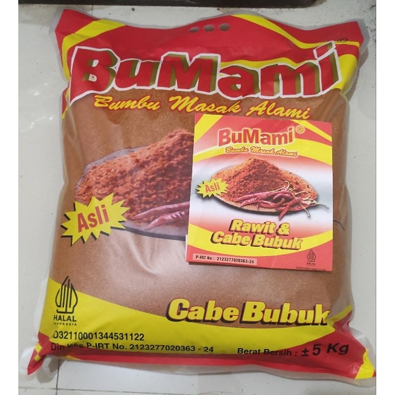 

5 Kg SP2 Halus, BuMami Cabe Bubuk (Label Merah)