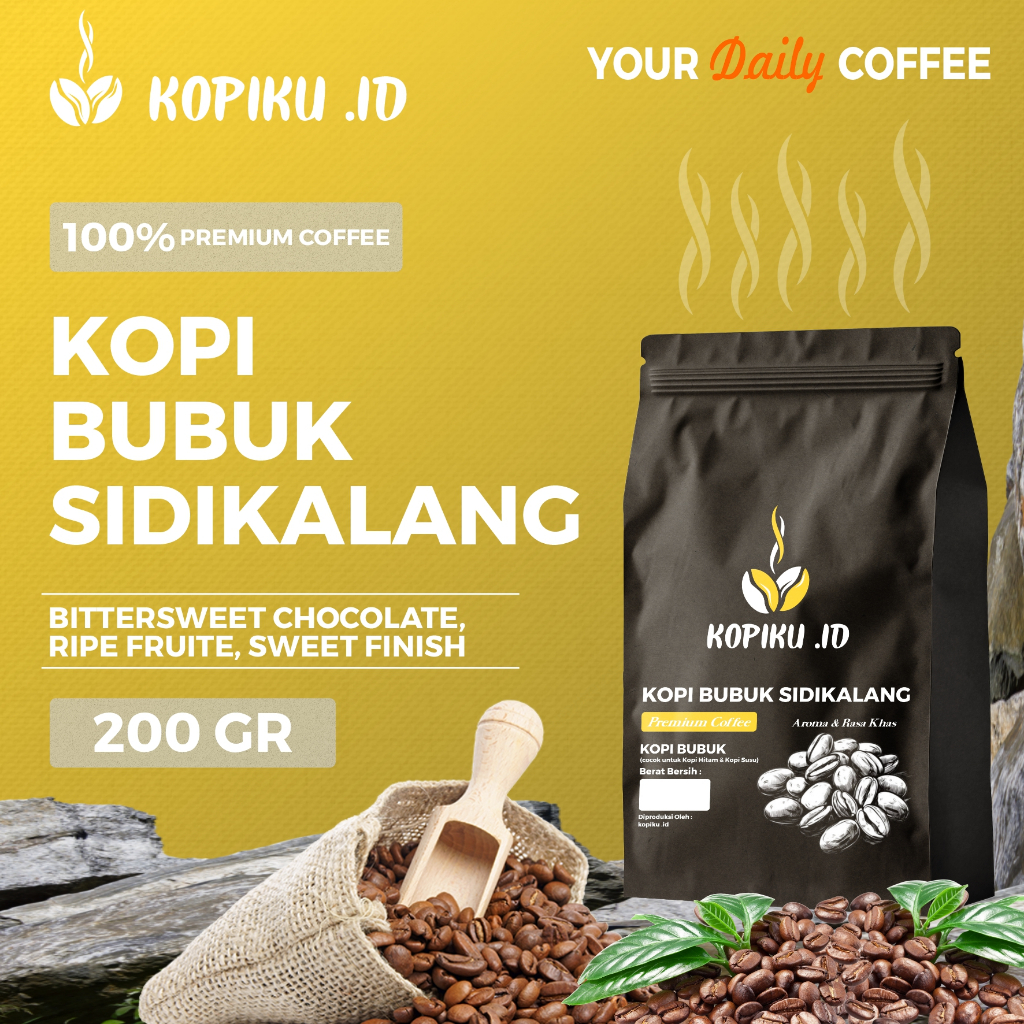 

Kopiku.id - Bubuk kopi Sidikalang Kopi Premium Delicious 200gr