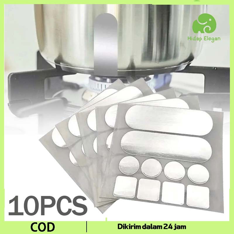 10pcs Lem Tambal Panci Bocor Penambal Panci Tahan Panas Stiker Lubang Panci Tambal Panci Almunium Fo