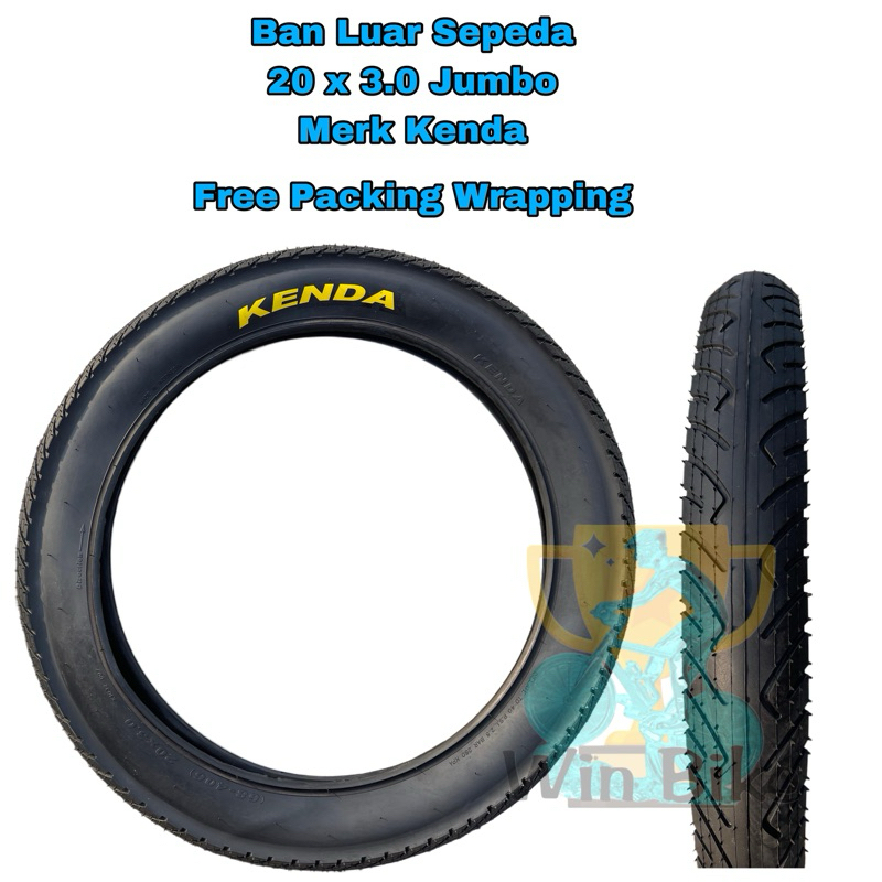 Ban Luar Sepeda BMX 20 x 3.0 / 20 x 3.00 Kenda Ban Besar Ban Jumbo New Original