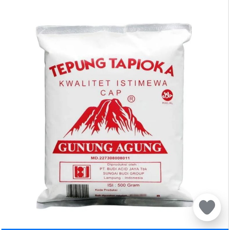 

tepung tapioka gunung agung 500gr