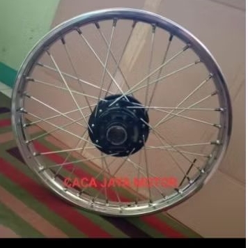 Velg pelek jari-jari depan motor Yamaha RX-King Original Copotan/Ring 18