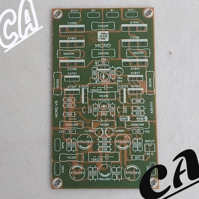 PCB DRIVER POWER AMPLIFIER MCRD V5 SUBLOW
