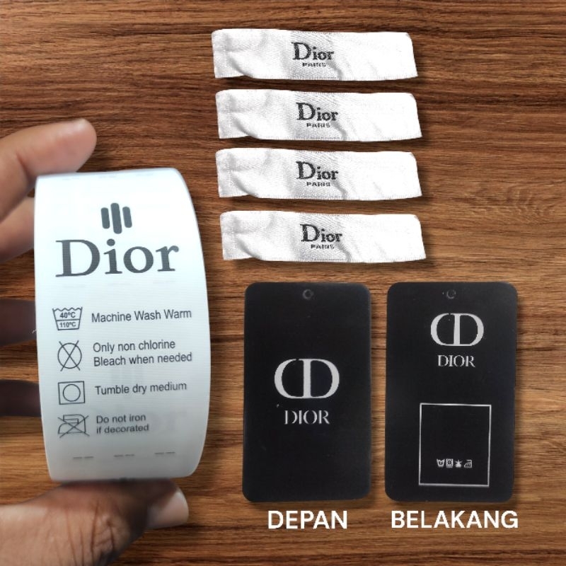 

TAG DIOR PREMIUM | HANGTAG DIOR | LABEL | MEREK ISI 300 PCS