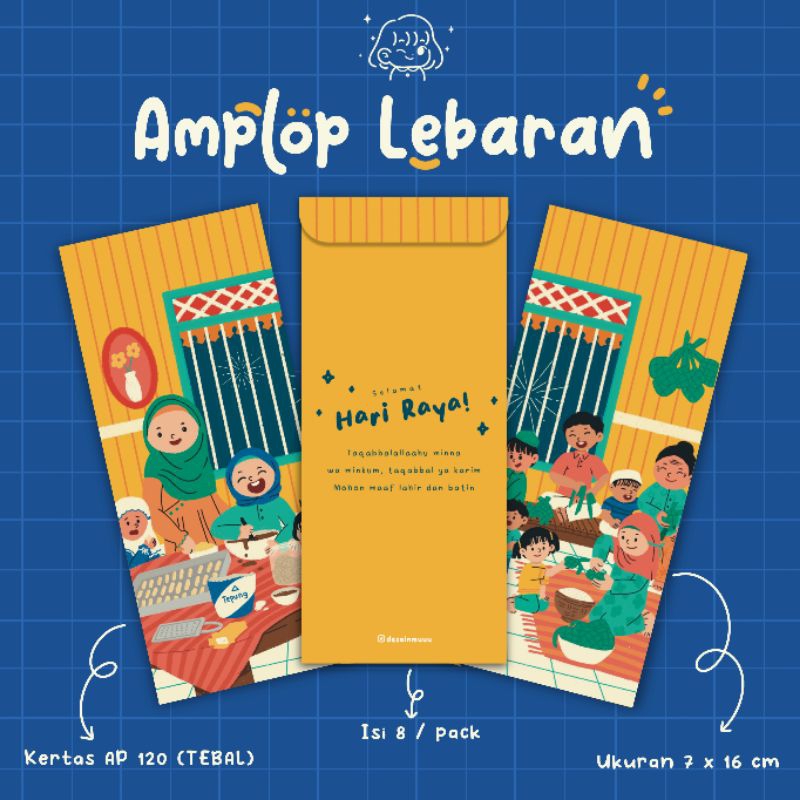 

Amplop Hari Raya Lebaran KUNING by desainmuuu