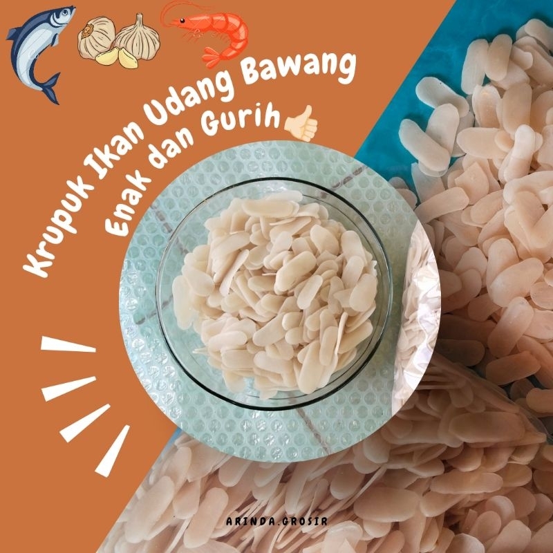 

Krupuk Ikan Udang Bawang Mentah Siap Langsung Goreng