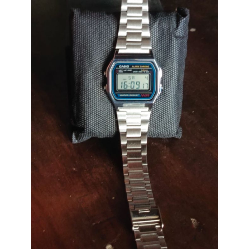 Jp0327 Jam tangan CASIO Digital Seri A-158w Japan movement