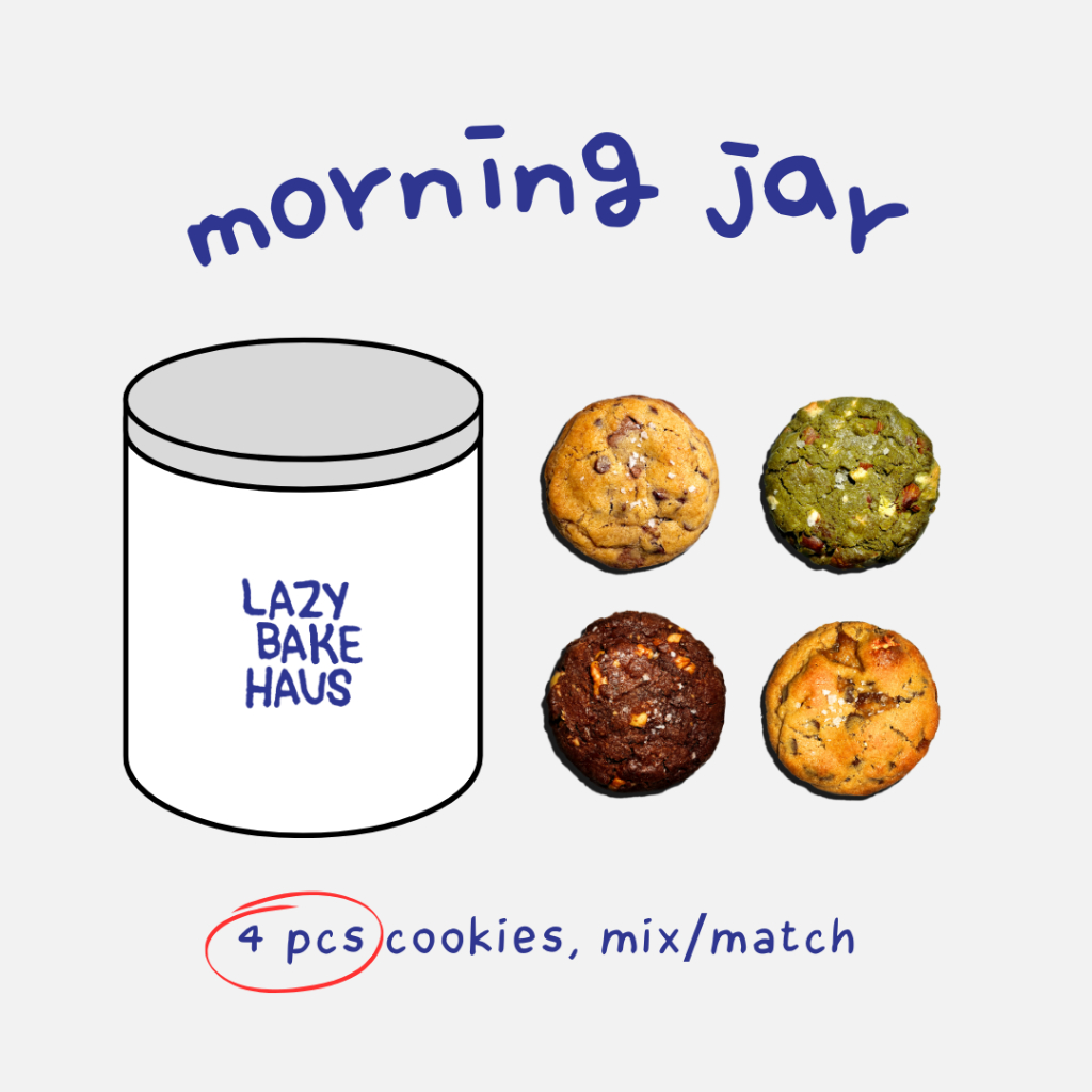 

premium soft cookies by lazybakehaus [morning jar: 4 pcs]
