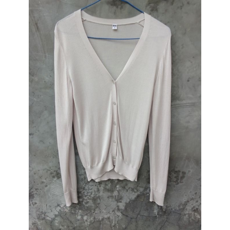 Cardigan Uniqlo V-neck Original | Atasan Wanita Uniqlo PL