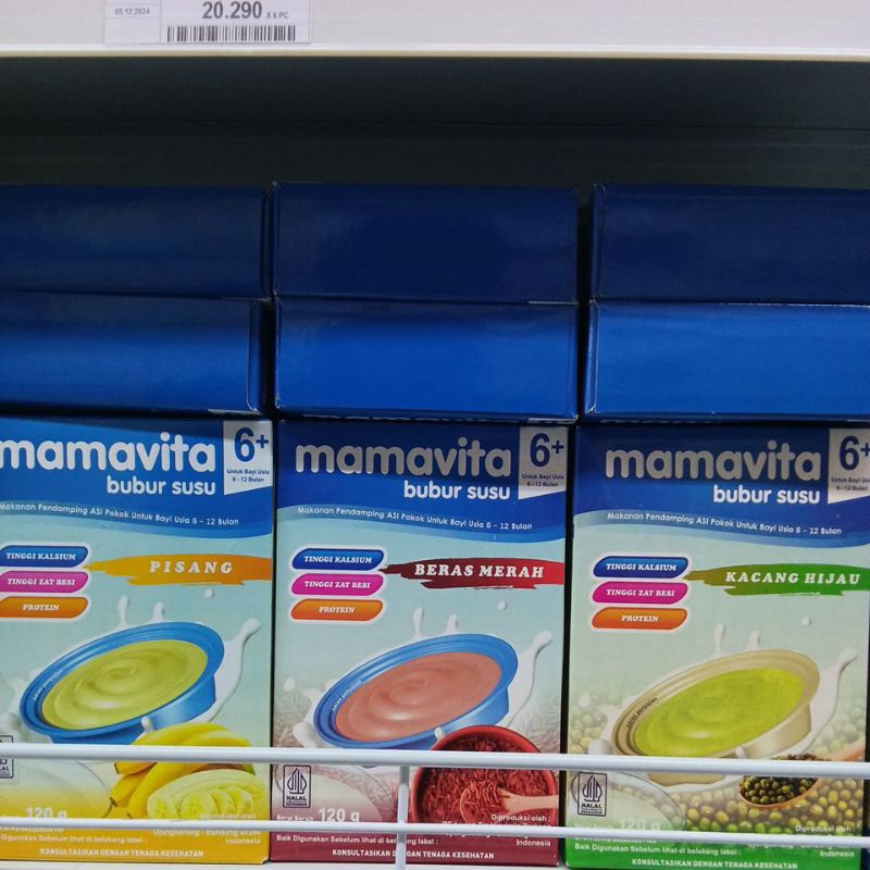 

MAMAVITA buur susu 120gr Beli 1 Gratis 1 beras merah kacang hijau pisang
