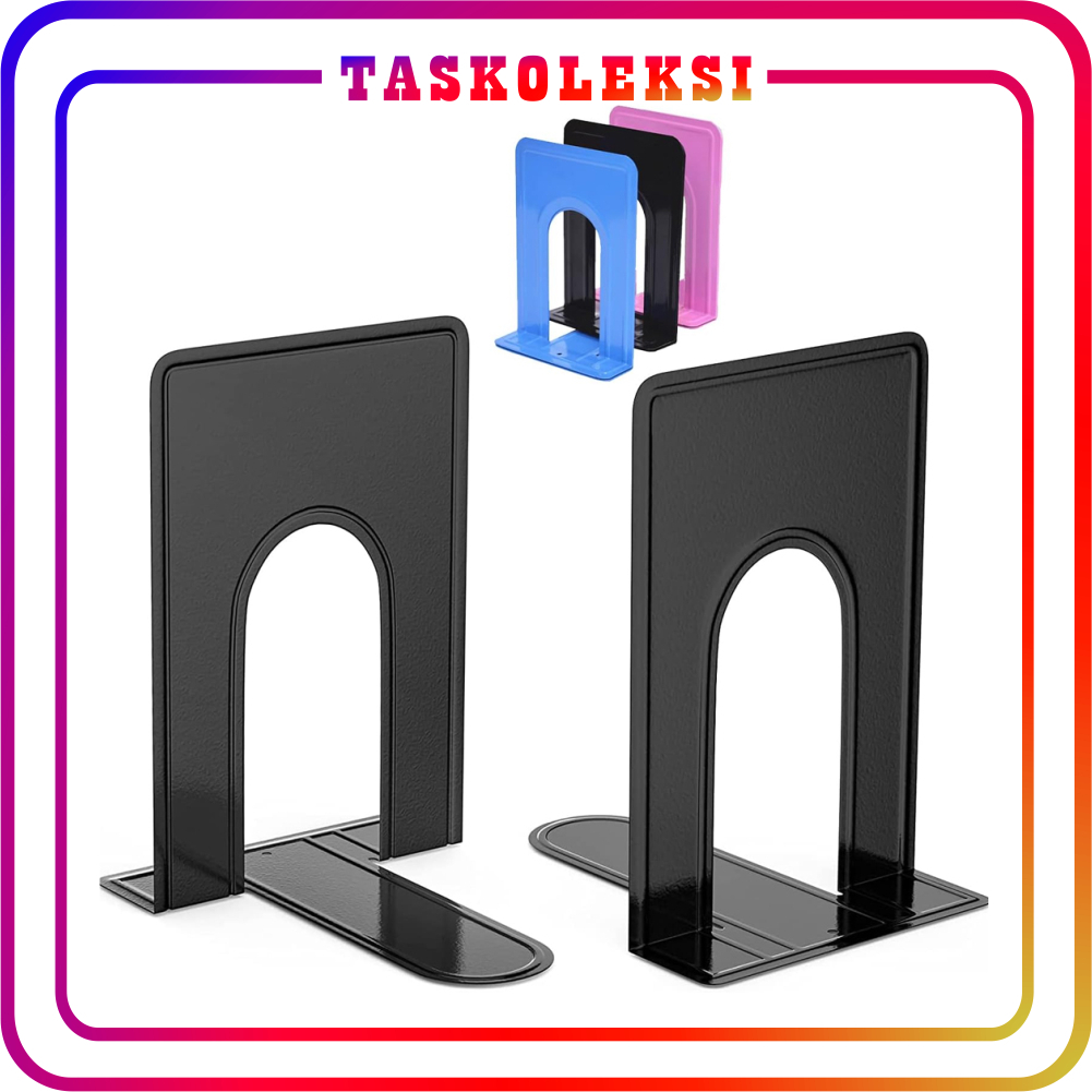 

☛TK☚ Pembatas Buku Besi / Book Stand / Book Holder / Penyangga Buku Besi / Book End N0.7 Combo / Metal Bookends R1232