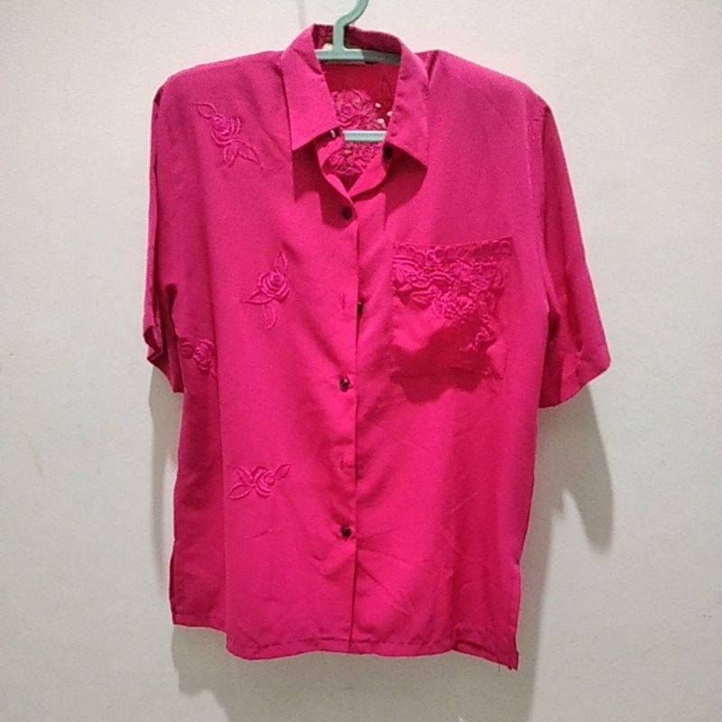 Preloved Fuchsia Blouse Jumbo.