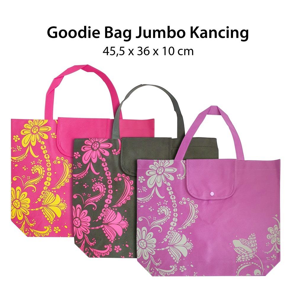 

Tas Spunbound Kancing Jumbo (45.5x10x36cm) Goodie Bag Hampers