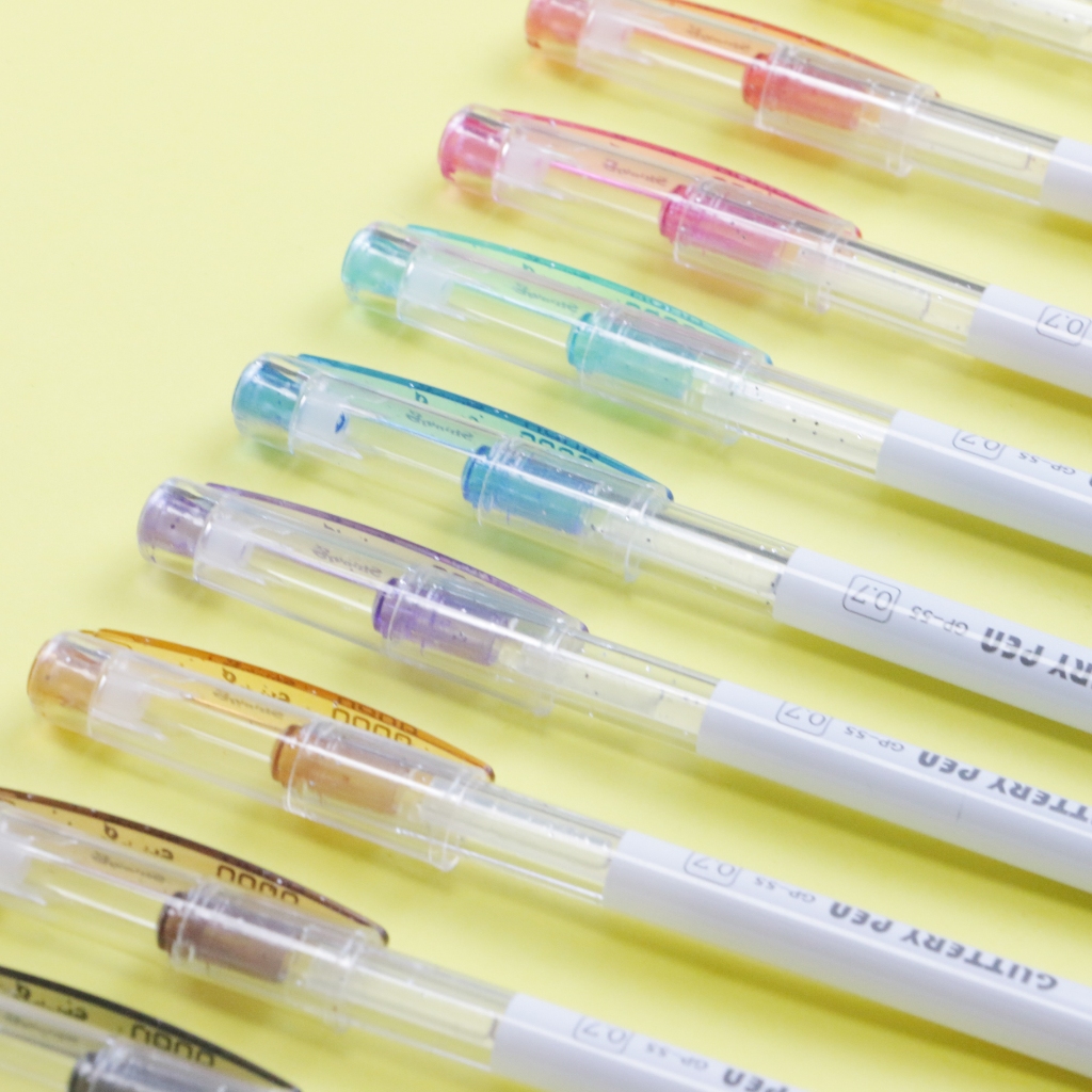 

Pena Glitter 12 Warna Coloring Glitter Pen Gel Pen Glitter Warna-warni 0.7 mm Alat tulis
