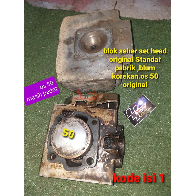 blok seher satria 2tak os 50 blok seher set head lumba hiu os 50 original belum porting standar pabr