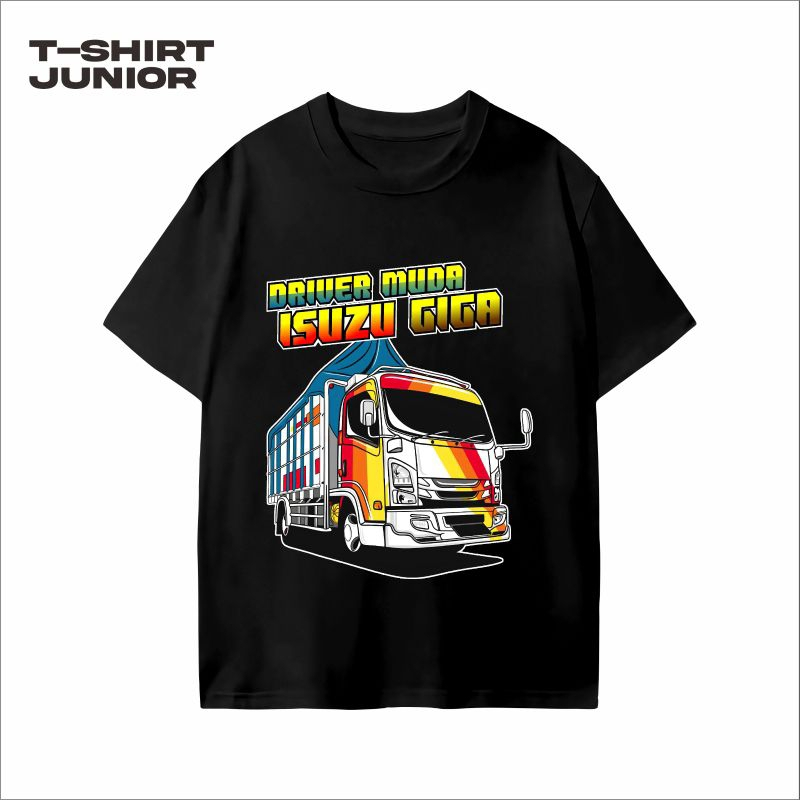 Baju Anak Kaos Anak Motif DRIVER MUDA ISUZU GIGA Tshirt Anak 4-19 Tahun Tebal 24s Premium