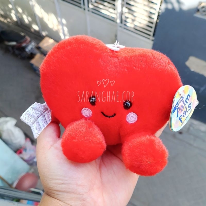 Boneka PalmPals Cupit Red Love Candy Heart Palm Pals Hati Merah