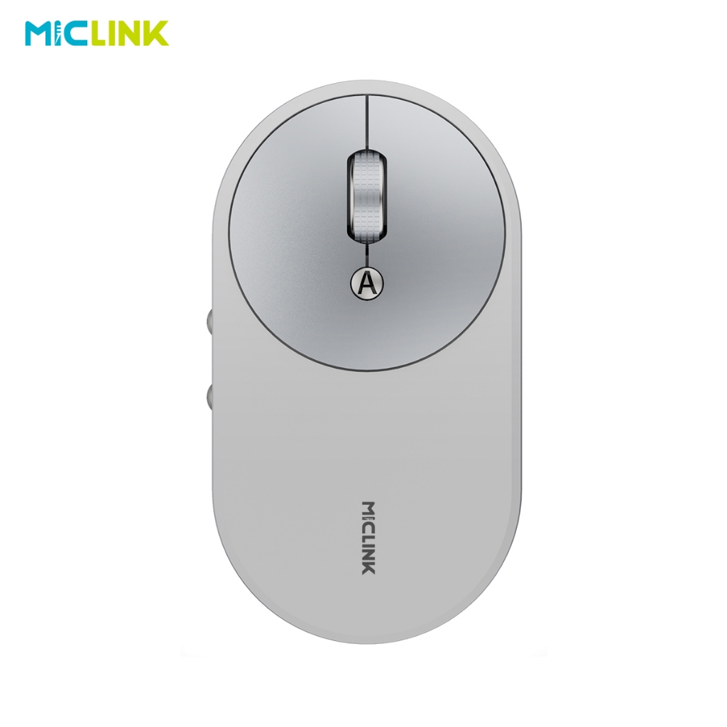 MICLINK-R011 Mouse AI Rechargeable Type C dengan Receiver USB PC Laptop Wireless bluetooth