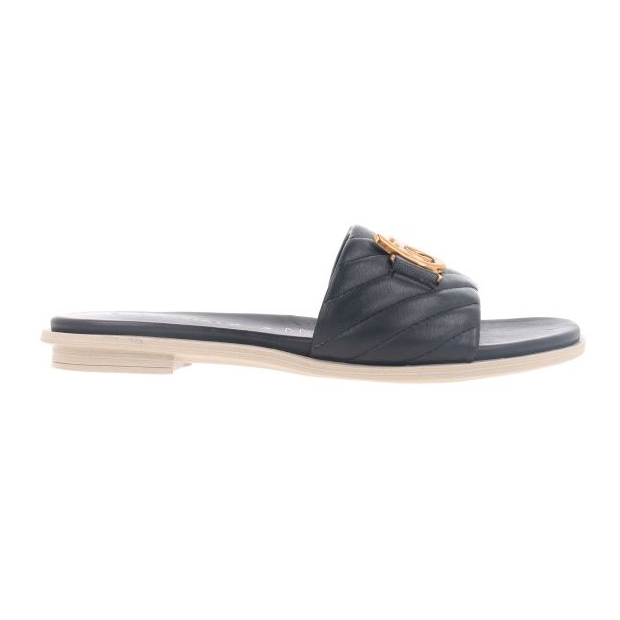 Bocorocco D. Ilaria 26 Nero - Sandal Flat Kulit Wanita