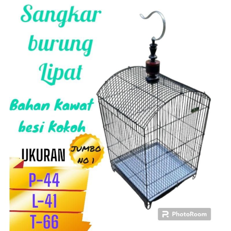 kandang kotak lipat gantung uk jumbo buat burung