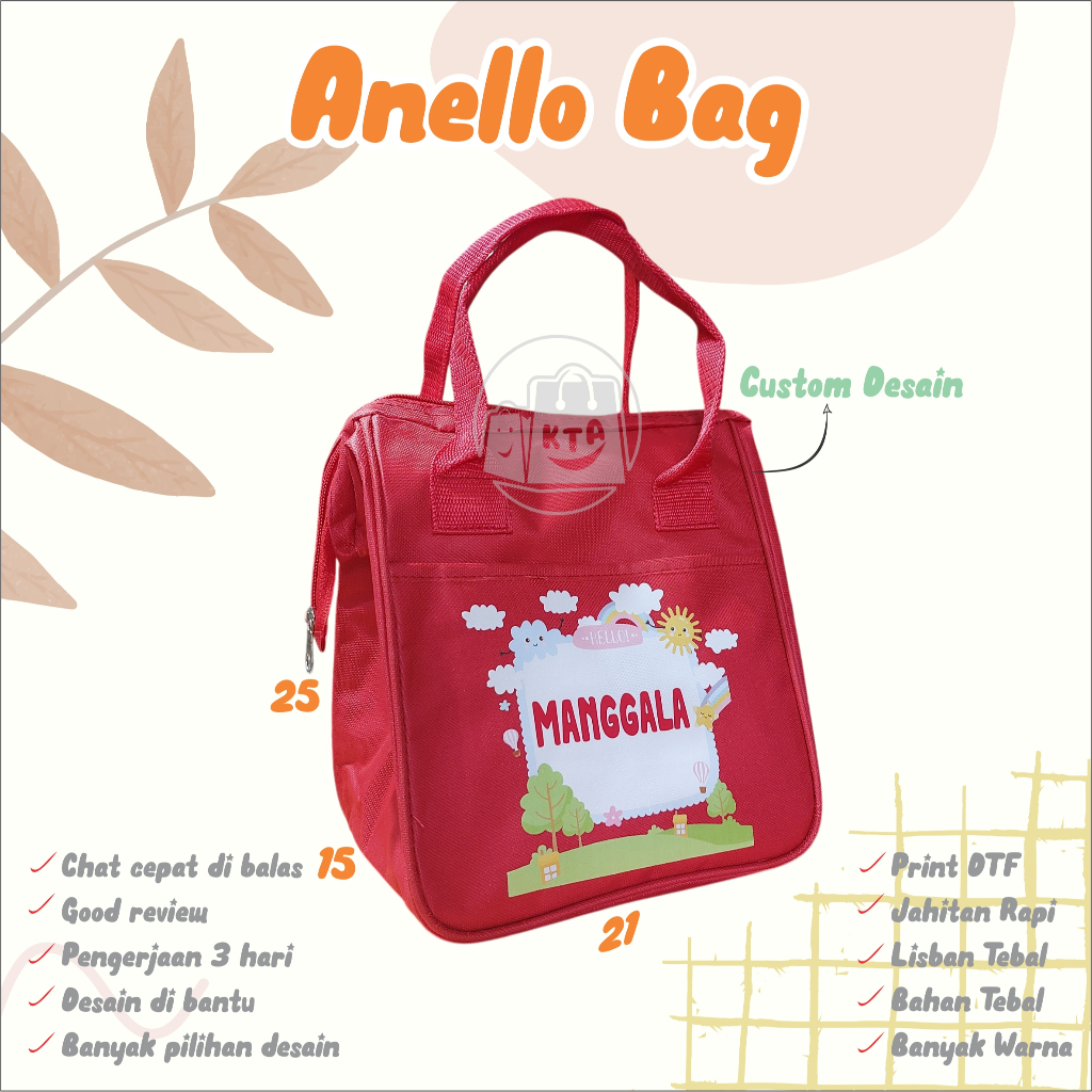 

❤️asemka77❤️GOODIE BAG ULTAH ANAK TAS ANELLO DTF CUSTOM