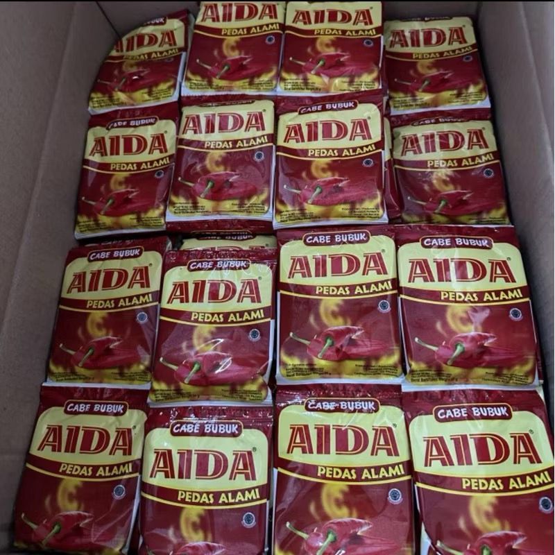 

Aida Renteng BUMBU TABUR INSTANT / CABE BUBUK / CABAI BUBUK / CABAI / CABE / CABE BUBUK SUPER PEDAS AIDA