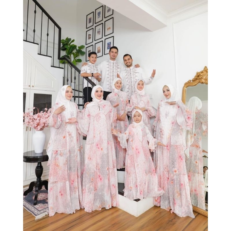 Gamis series Permata Rayya Mom Luxury Series Syari Sarimbit Mom by Eldeena / gamis eldeena original 