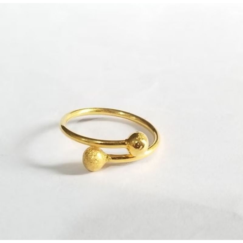 cincin boba jari kelingking 0.5gram dewasa maupun anak emas asli 700(17k) dan 875 model elegan dan m