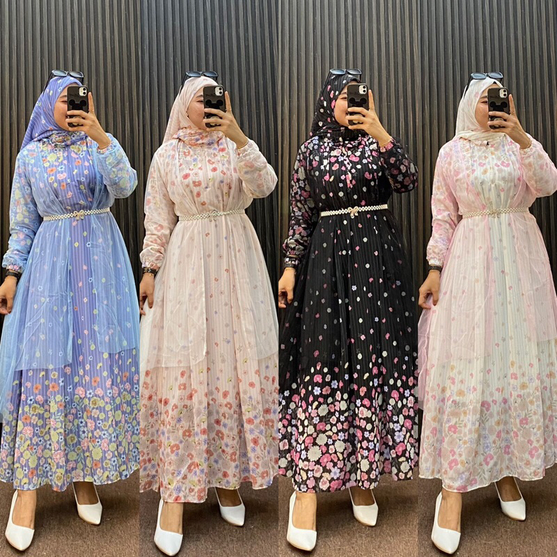 GAMIS ZARA TILLE PREMIUM | DRESS ZARA BANGKOK | GAMIS TILE ROMPI ORIGINAL | GAMIS ZARA MEDAN MURAH