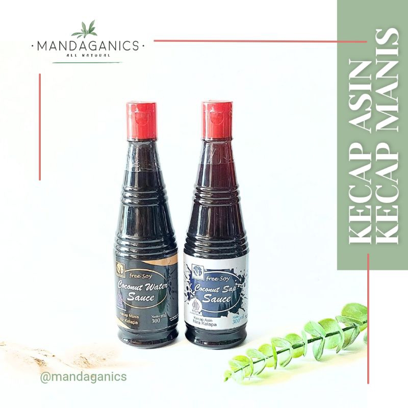 

KECAP MANIS KECAP ASIN NIRA KELAPA ORGANIK FREE SOY by NUCIFERA | COCONUT WATER SAUCE COCONUT SAP SAUCE 300ML