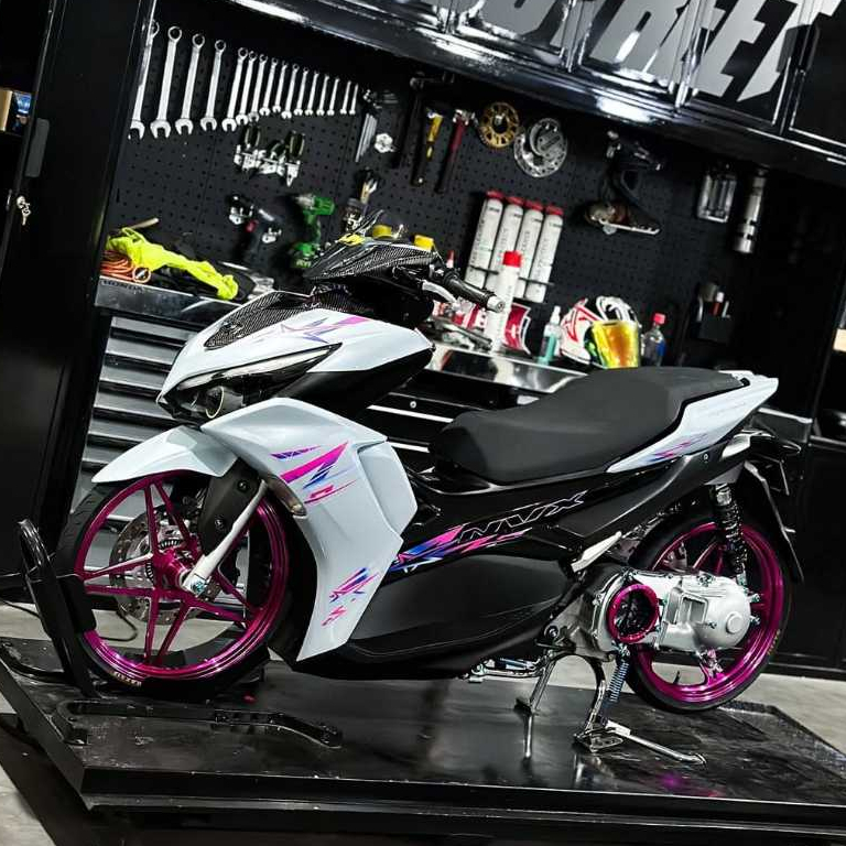 Stiker Striping Custom Aerox New Transparan / STRIPING NVX Omega / Striping Custom NVX Transparan