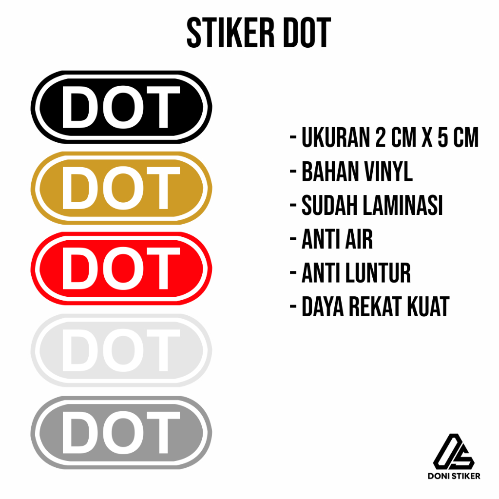 

stiker dot anti air dan anti luntur