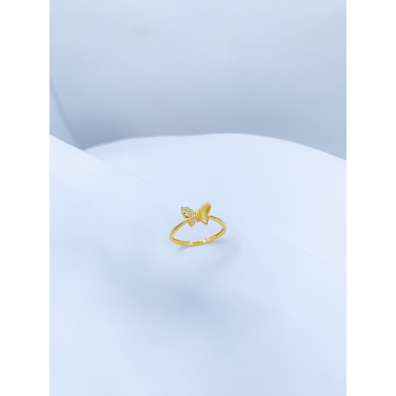 cincin emas model kupu-kupu cincin emas 375%(8k)