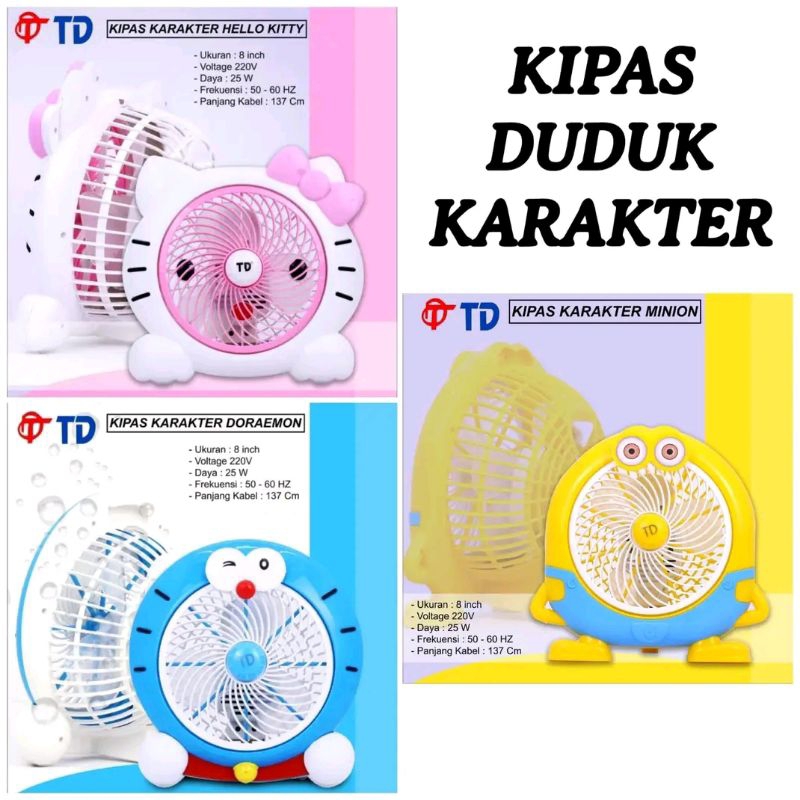 Kipas Angin Duduk Karakter Doraemon - Kipas angin meja - kipas angin listrik