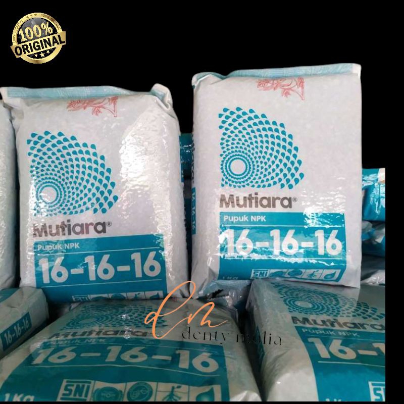 Pupuk NPK Mutiara 1616 16 1kg ori kemasan pabrik