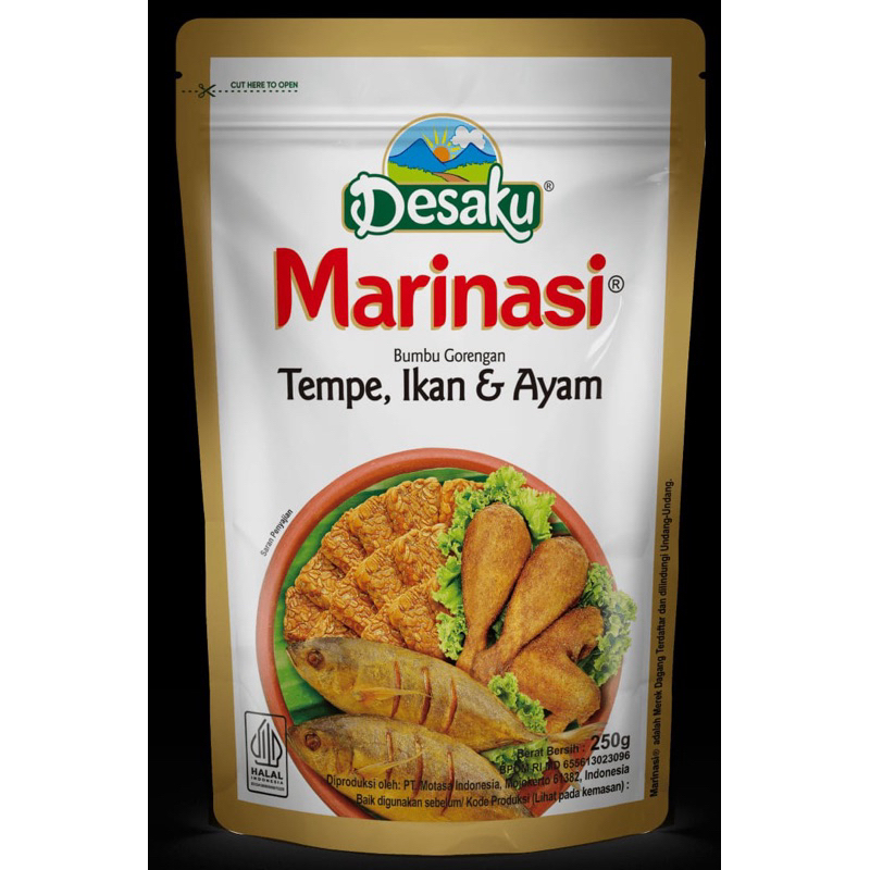 

Desaku Marinasi Tempe Ikan & Ayam 250g - Bumbu Marinasi - Bumbu Original Desaku - Bumbu Ungkep