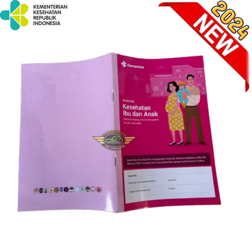 Buku KIA Kesehatan Ibu & Anak Versi Terbaru / Buku Pink Kehamilan & Imunisasi