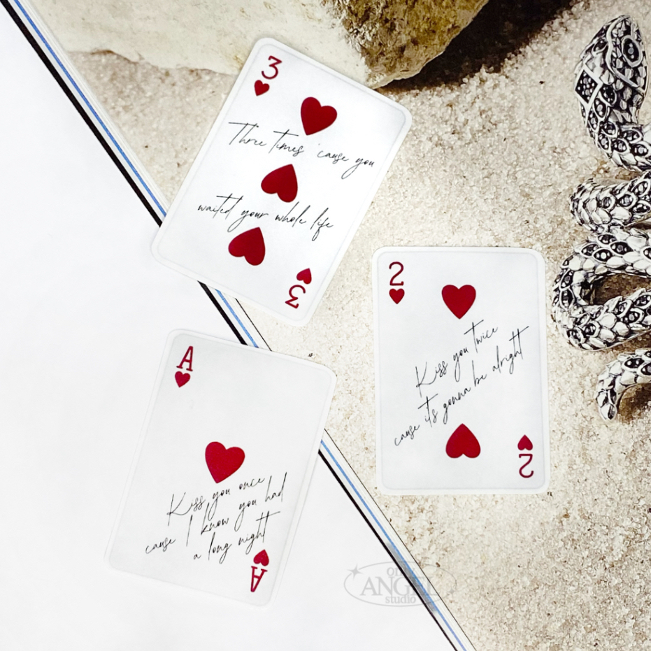 

STICKER PAPER HEART CARD | Taylor Swift Inspired | Only Angel Studio