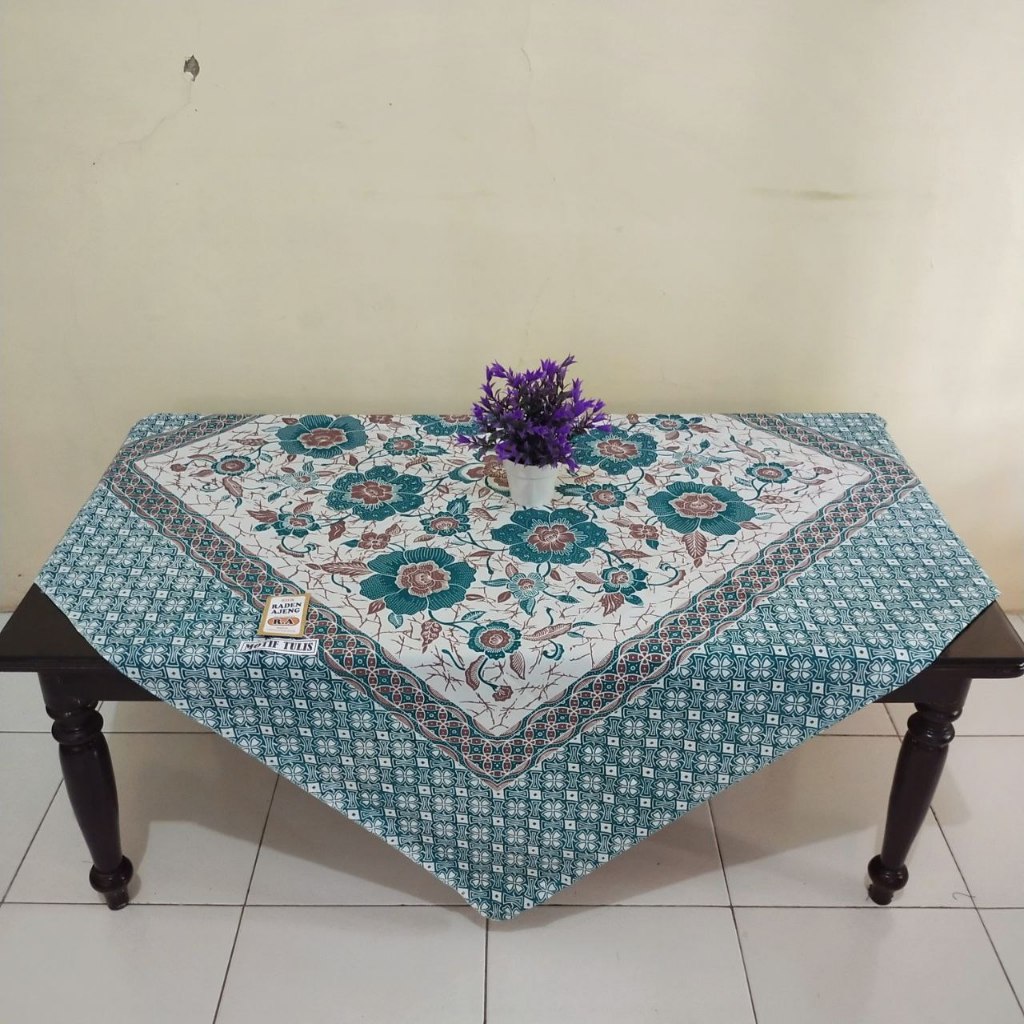 TERKINI Taplak Meja Tamu Meja Makan Besar Meja Teras Batik Raden Ajeng Print Pekalongan Motif Tulis