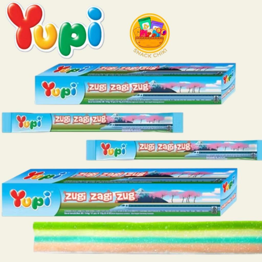 

PERMEN YUPI ZUGI ZAGI ZUQ BERHADIA MAINAN SERU 1 BOX 12 PCS