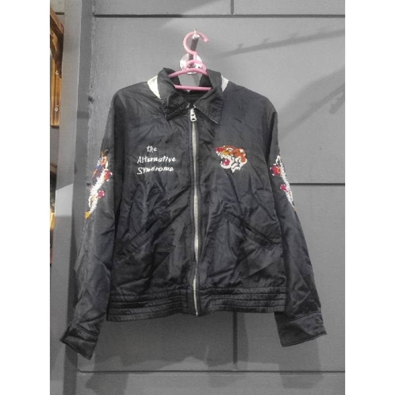 Jacket Fashion Sukajan Motif macan&Naga