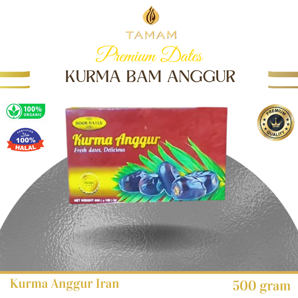 

Kurma BAM/Kurma Anggur 500gr/Kurma Iran