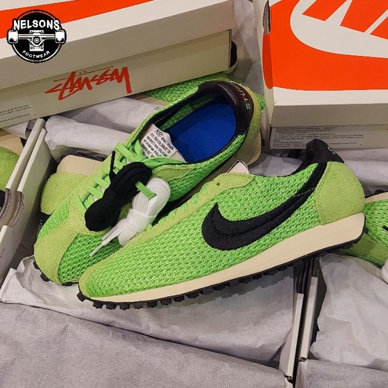 NIKE LD-1000 x STUSSY SHOES ORIGINAL RESMI - ACTION GREEN BLACK FQ5369-300