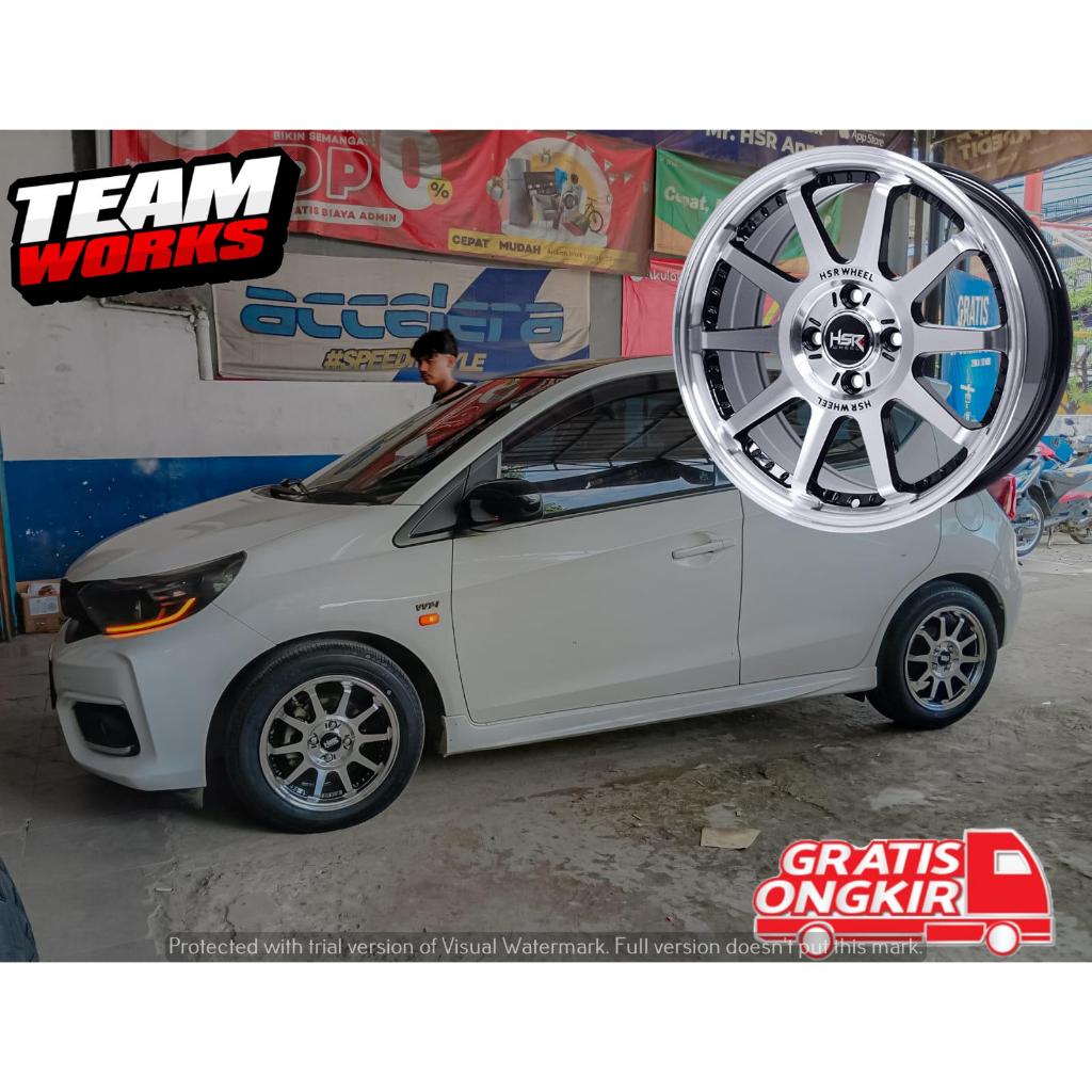 VELG RACING RING 15 HSR GYMKANA BOROKO BLACK POLISH